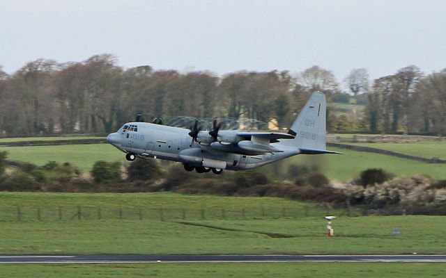 Lockheed C-130 Hercules (16-9018) - ranger71 usm kc-130j 169018 dep shannon this morning 31/3/17.