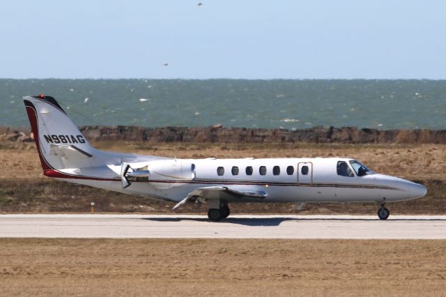 Cessna Citation V (N981AG) - A Citation Ultra seen here departing RWY 6L on 26 Mar 2019.