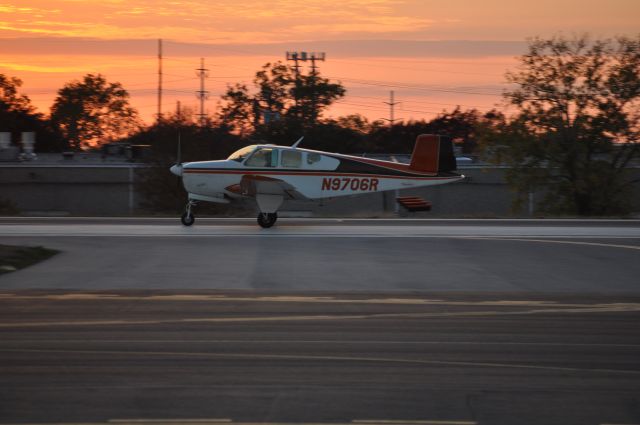 Beechcraft Bonanza (36) (N9706R) - N9706R landing after the missing man formation for Frank Hailes memorial.