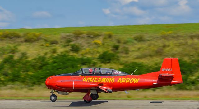 N5486J — - "Screaming Arrow" on landing roll for the 2017 Vinton County Air Show.