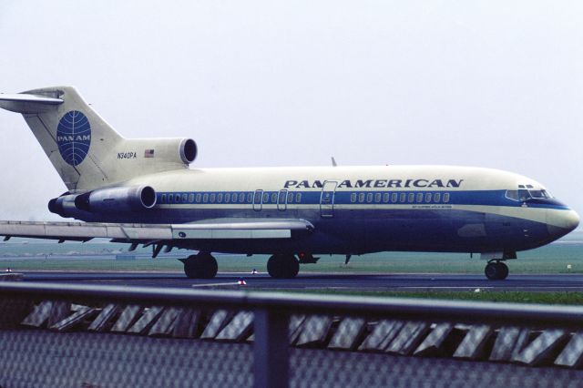 Boeing 727-100 (N340PA) - August 1969 at Düsseldorf (EDDL)