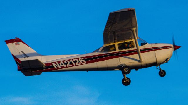 Cessna Skyhawk (N42126) - Captured A Cessna 172 Departing Rwy 18 Out Of KAPV During The Start Of Golden Hour