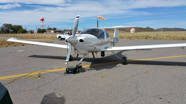 Diamond Star (N252AX) - Testing some USG payloads at Stallion AAF.