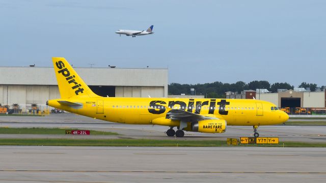 Airbus A320 (N607NK) - Spirit Airlines Airbus A320-232 N607NK in Detroit