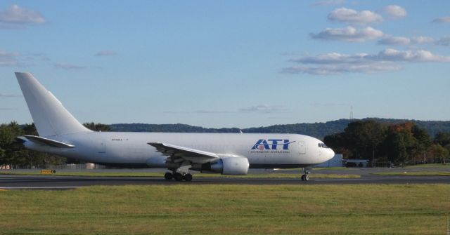 BOEING 767-200 (N739AX) - Heading for departure is 1982 Air Transport International Boeing 767-232 in the Autumn of 2020.