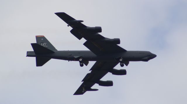 Boeing B-52 Stratofortress — - A Boeing B52 Stratofortress flying over Cotswold Kemble Airport.br /br /Location: Cotswold Kemble Airport.br /Date: 31.08.22 (dd/mm/yy).