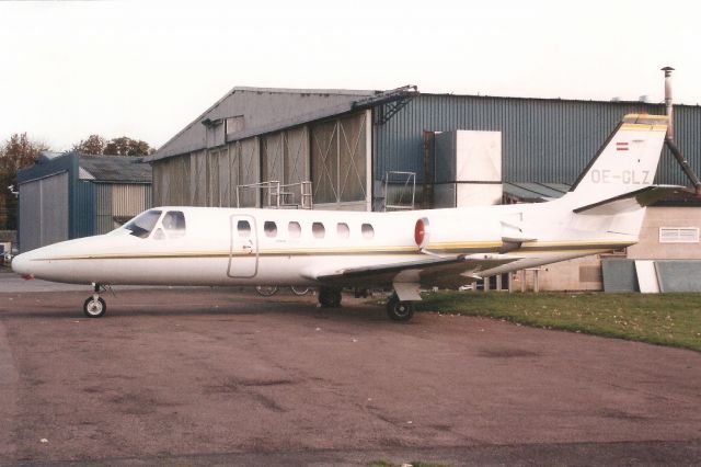 Cessna Citation II (OE-GLZ) - Seen here in Nov-01.br /br /Reregistered VH-VLZ 21-Jun-02,br /then M-AGGY 22-Jul-09.br /Written off 11-Dec-15 at Oyonnax-Arbent, France.