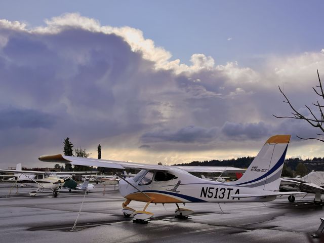 TECNAM SeaSky (N513TA) - Tecnam Eaglet watching a cold front recede. 