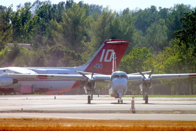 MARSH Turbo Tracker (N441DF) - KRDD - Tanker 100 rolling to the main runway Boles Fire 2014 - it was very windy this day with gust up to 25mph+ and about blew me off the ladder several times - I had to use quite a bit of contrast to set this picture up - otherwise it was all brown from blowing dust