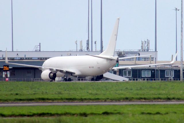 Boeing 737-800 (F-HIQF) - Parked on the cargo ramp on 15-Apr-24 prior to returning to LFPG via EIDW as FPO8SN.
