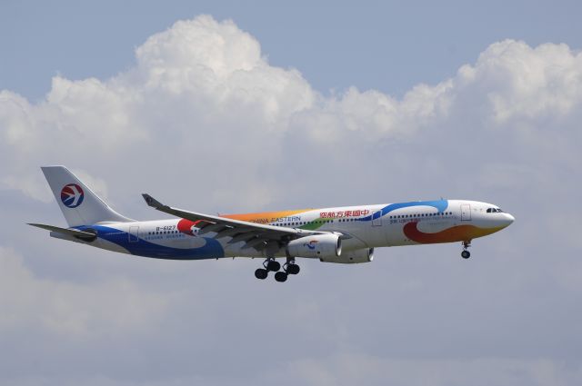 Airbus A330-300 (B-6127) - Final Approach to HND Airport R/W22 on 2011/09/12 Shanghai Expo 2010 c/s