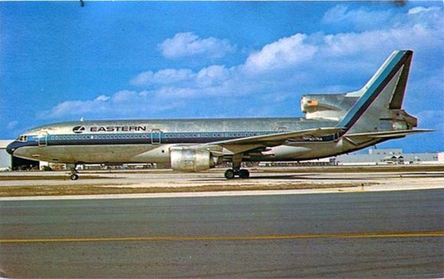 Lockheed L-1011 TriStar (N320EA) - scanned from postcard