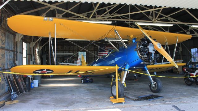 Boeing PT-17 Kaydet (N55079) - Parked at Simsbury Airport during the 2021 Fly-In.