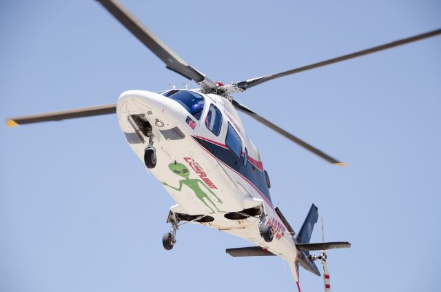 SABCA A-109 (N507CF) - Tristate Careflight CF-23 based out of Roswell, NM. Showing off it's little friend on the belly