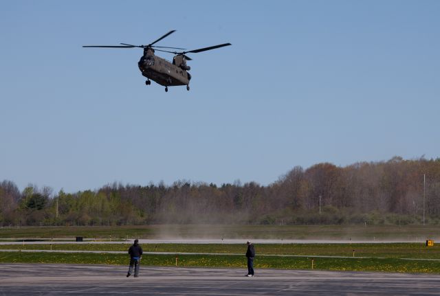 Bell JetRanger (ARMY) - Pilots performed perfect landing in strong wind conditions. No location or type information will be given for US military aircraft.