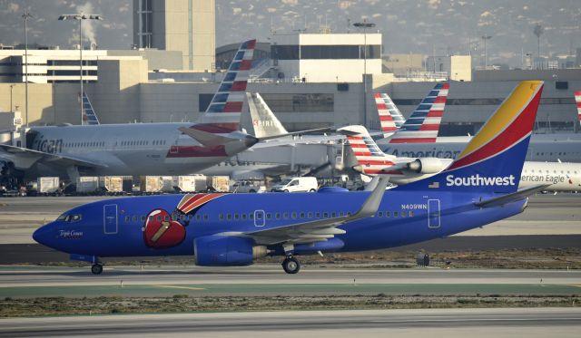 Boeing 737-700 (N409WN) - Arrived at LAX on 25L