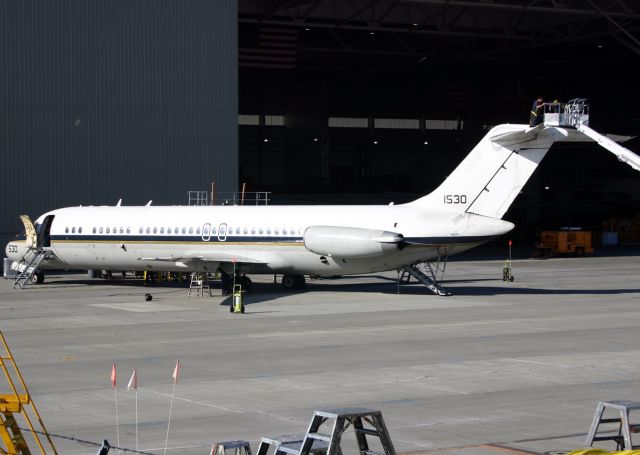 — — - KPAE - ex Military DC-9 being updated at Goodrich Aerospace at Everett. Summer 2007.
