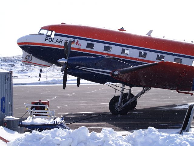 Douglas DC-3 (turbine) (C-GAWI) - The Alfred Wegener Institute for Polar and Marine research, on the Iqaluit tarmac.