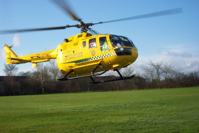 G-EYNL — - East Anglian Ambulance NHS Trust first air ambulance - Anglia One.
