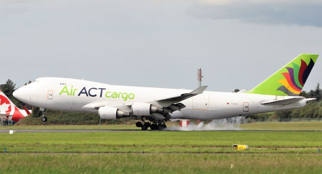 Boeing 747-400 (TC-ACR) - air act cargo b747-428f tc-acr landing at shannon from istanbul 9/8/20.