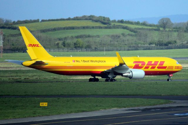 BOEING 767-300 (A9C-DHAB) - Seen here on 15-Apr-24 having arrived here on 26-Jan-24 for repair work following a heavy landing at OLBA on 18-Sep-23.