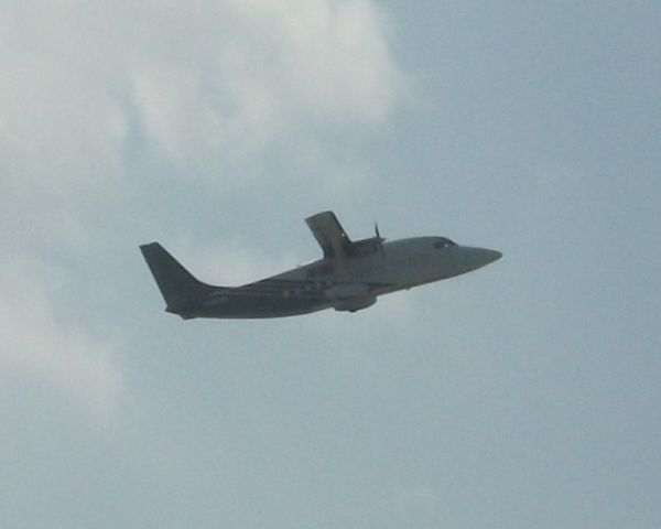 Short SD3-60 (N350GA) - Air Cargo 214 is Airborne off 36R headed directly for Harrisburg.    Taken: 8/22/2010