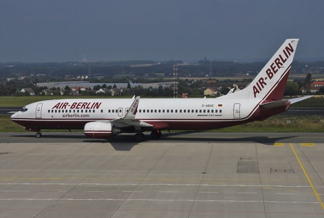 Boeing 737-800 (D-ABAE) - Air Berlin - Boeing 737-86J C/N 30877/782 - D-ABAE - at Dortmund 2004-08-01.