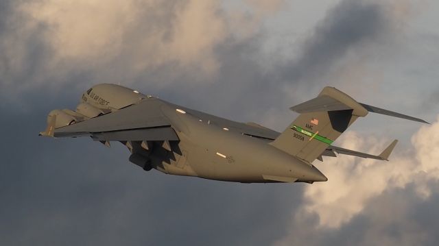 Boeing Globemaster III (98-0058) - C17 departing runway 4, Tyler Pounds Field, Tyler, Texas, July 2, 2021, Historic Aviation Museum Airshow.