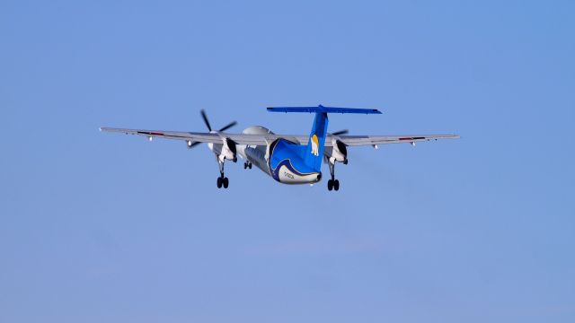 de Havilland Dash 8-100 (C-GECN) - A Canadian North De Havilland Dash 8-100, manufactured in 1994.  Leaving the Iqaluit airport