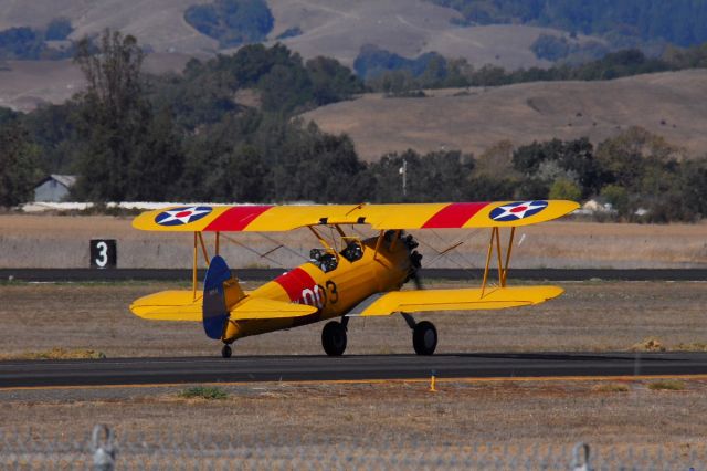 Boeing PT-17 Kaydet (N9923H) - Sonoma County Airport, Santa Rosa CA. 21/10/2015