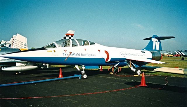 Canadair CL-201 Starfighter (N166TB) - TransWorld Starfighter on the flight line at an EAA Fly In and Air Show. This was the only year I saw this aircraft there.