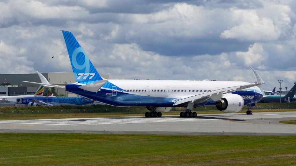 BOEING 777-9 (N779XW) - BOE001 did it's first taxi / brake tests on 6.20.19. at Paine Field. (B777-9X / ln 1567 / cn 64240).