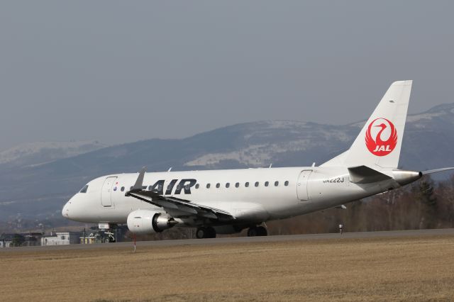 Embraer 170/175 (JA222J) - March 21 2015:br /Departure for Osaka Itami Airport(ITM) at HKD.