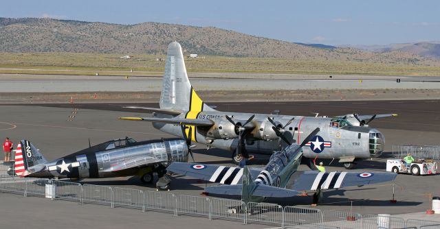 CONVAIR Privateer — - Clockwise from top .....br /Consolidated Vultee PB4Y-2 Privateer (N2871G)br /Fairey Firefly (N518WB)br /Republic P-47 Thunderbolt "Bonnie" (N4747D)br /.............................br /All three are static displays at the 2023 Reno Air Races "Final Flag" Event. The races run for 5 days (today until Sunday) and are named "Final Flag" because, after 59 years, the races will no longer be held at Reno. A new location has not yet been determined.