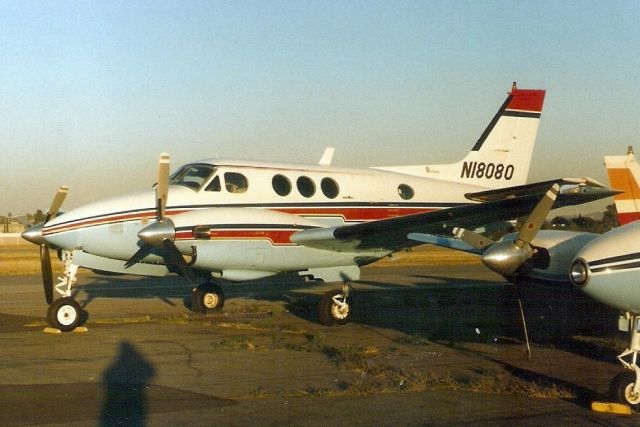 Beechcraft King Air 90 (N18080) - Seen here on 22-Jun-94.  Exported to Switzerland 3-Aug-95 where it became HB-GJH, reregistered G-VBCD 8-Mar-13 then transferred to Denmark 25-Aug-16.