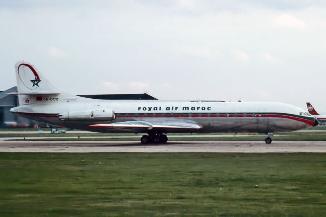 CN-CCZ — - ROYAL AIR MAROC - RAM - SUD SE-210 CARAVELLE III - REG : CN-CCZ (CN 195) - LONDON INTERNATIONAL AIRPORT HEATHROW UK - EGLL 12/8/1967
