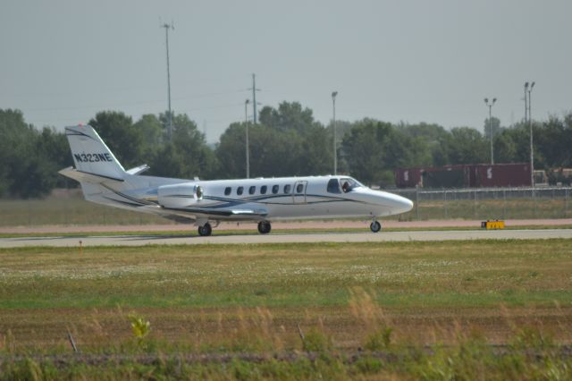 Cessna Citation V (N323NE) - Taking off from KFSD - 7-17-2012