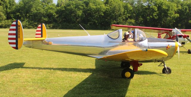 ERCO Ercoupe (N225D) - An Ercoupe 415-D taxiing at Moontown Airport, Brownsboro, AL, during the EAA 190 Breakfast Fly-In - May 18, 2019.