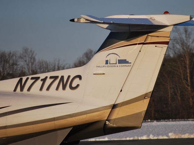 Pilatus PC-12 (N717NC) - PECO AVIATION LLC parked at Concord Regional Airport - 3/2/09