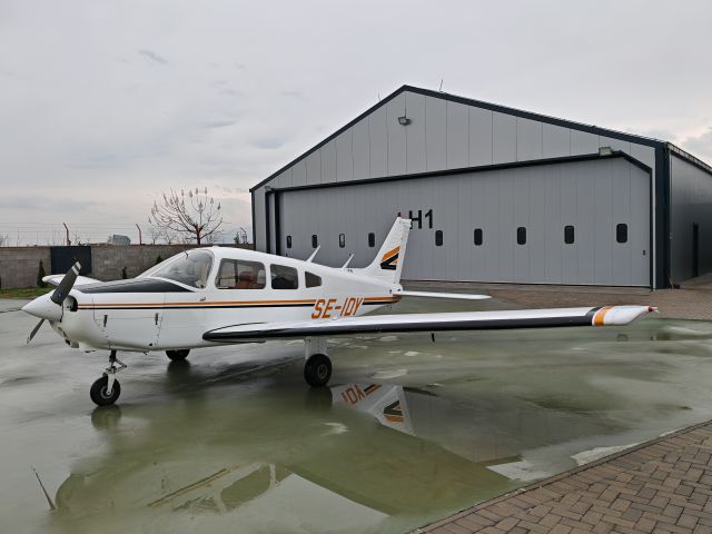 Piper Cherokee (SE-IDY) - Sweden, Base of the owner of SE-IDY, out of the GMS hangar.