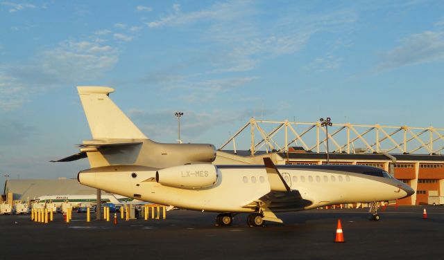 Dassault Falcon 7X (LX-MES) - The Baby or MINI  Bandit - Russian billionaire Roman Abromovich also has a matching B767-300ER as P4-MES