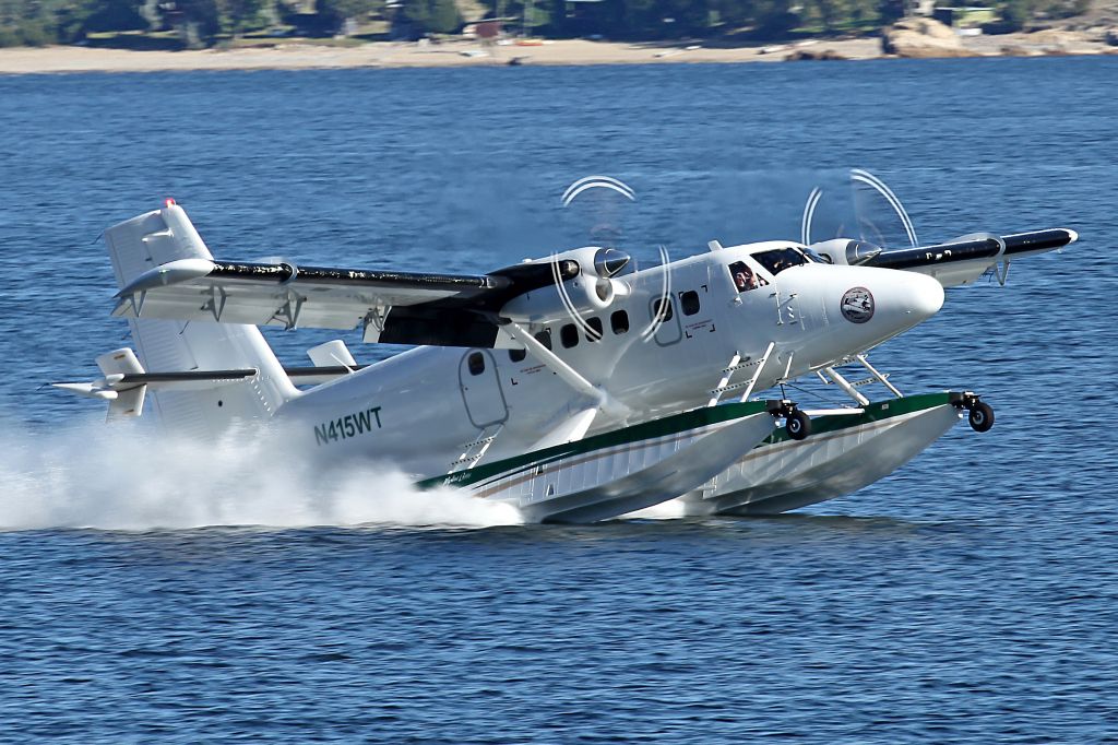 De Havilland Canada Twin Otter (N415WT) - Shot was taken from West Shore Drive at Canyon Ferry Lake, Montana.