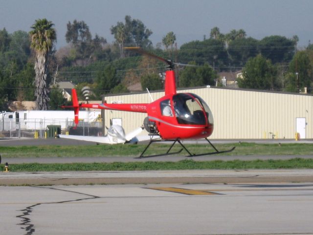 Robinson R-22 (N767ER) - Lifting off from Fullerton