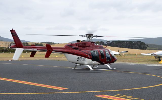 Bell 407 (VH-CMI) - Bell 407 at Flinders Island, Jan, 2023