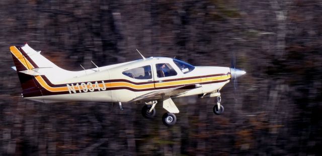 Rockwell Commander 114 (N1934J) - Shortly after departure is this 1976 Rockwell 114 Commander in the Autumn of 2024.