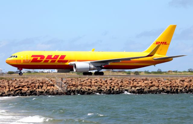 BOEING 767-300 (VH-EXZ) - Off The Beach.