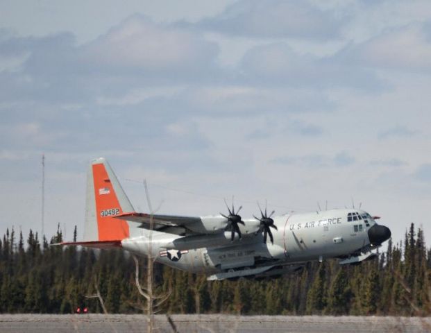 Lockheed C-130 Hercules (N30492) - National guard C130 taking off runway 08. Callsign Skier??