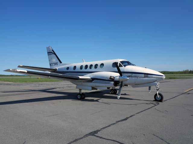 Beechcraft King Air 90 (N77PF) - Very nice King Air 100 with P&W turbines. Not many around.