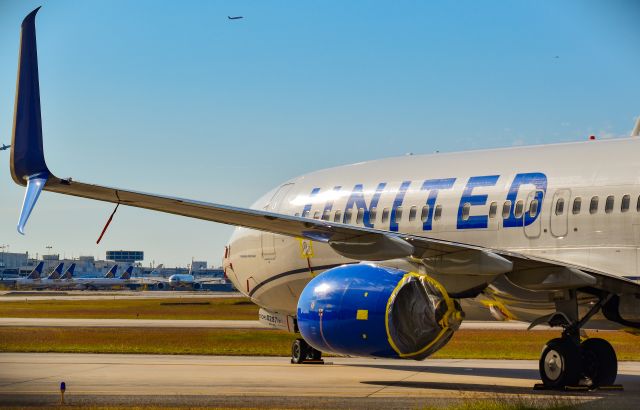 Boeing 737-800 (N39297) - United 737-800 wrapped & stored at Bush Intercontinental Airport in Houston, Tx. IAH 