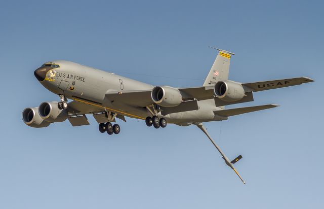 Boeing C-135FR Stratotanker (58-0099) - Low and slow pass of this KC135 tanker at Airshow London 2017